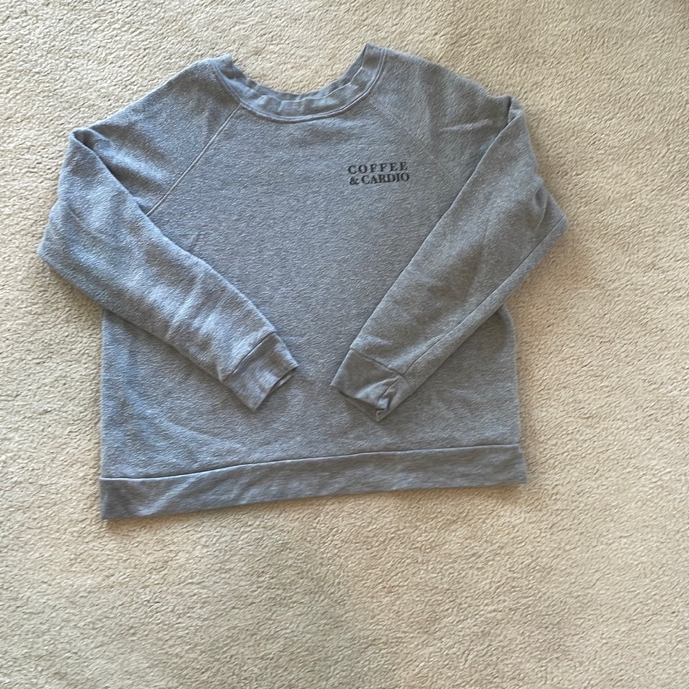 Wine and Weekends/Coffee and Cardio Reversible Sweatshirt